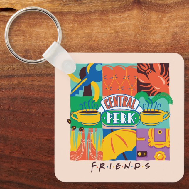 FRIENDS™ | Central Perk Vibrant Graphic Key Ring (Front)