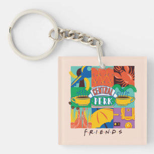 FRIENDS™   Central Perk Vibrant Graphic Key Ring