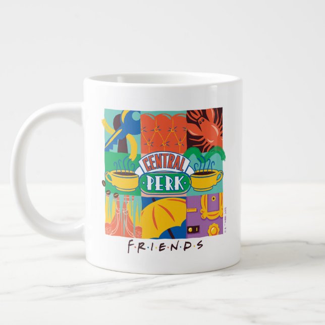 FRIENDS™ | Central Perk Vibrant Graphic Large Coffee Mug (Left)