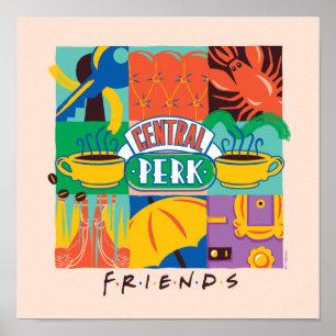 FRIENDS™   Central Perk Vibrant Graphic Poster