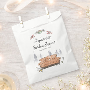 FRIENDS™   Central Perk Watercolor Bridal Shower Favour Bags