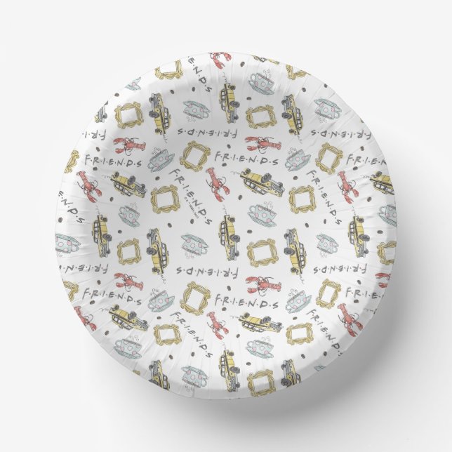 FRIENDS™ | Central Perk Watercolor Bridal Shower Paper Plate (Front)