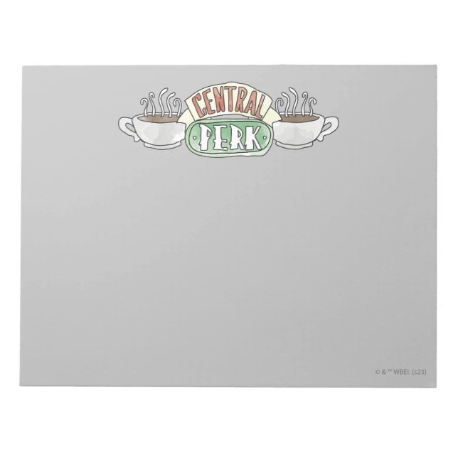 FRIENDS™ | Central Perk Watercolor Logo Notepad (Front)