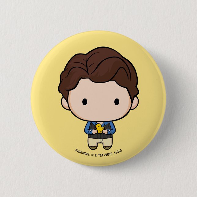 FRIENDS™ | Chandler Chibi 6 Cm Round Badge (Front)