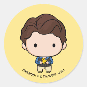 FRIENDS™   Chandler Chibi Classic Round Sticker