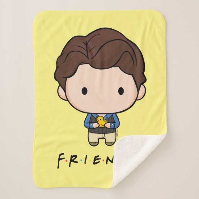 FRIENDS™ | Chandler Chibi Sherpa Blanket (Front)