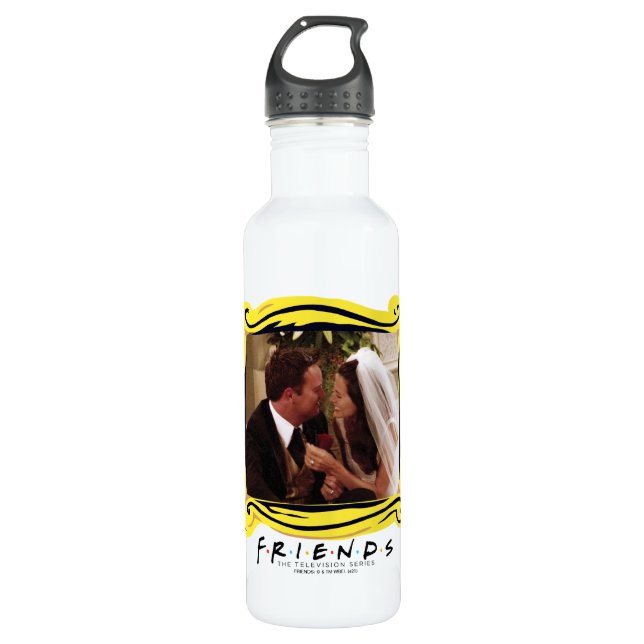 FRIENDS™ | Chandler & Monica Married 710 Ml Water Bottle (Front)