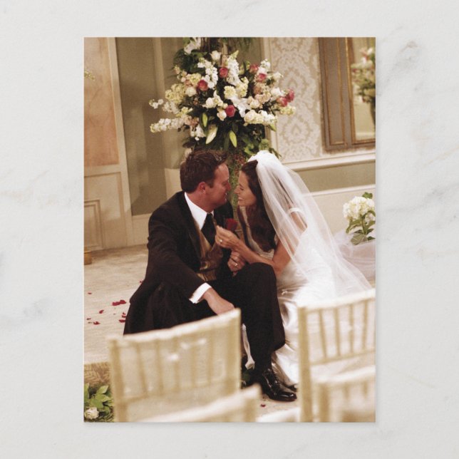 FRIENDS™ | Chandler & Monica Married Invitation Postcard (Front)