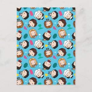 FRIENDS™   Character Chibi Pattern Invitation Postcard