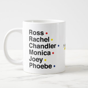 FRIENDS™ Character Names Large Coffee Mug