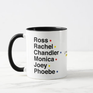 FRIENDS™ Character Names Mug
