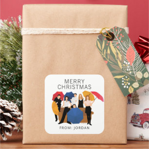 FRIENDS™ Character Silhouette Christmas Gift Tag