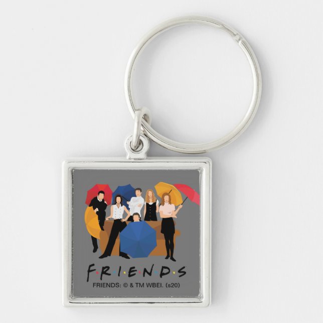 FRIENDS™ Character Silhouette Key Ring (Front)
