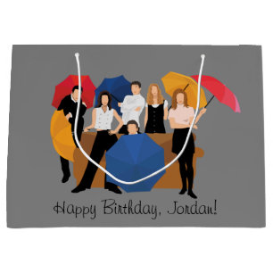 FRIENDS™ Character Silhouette Large Gift Bag