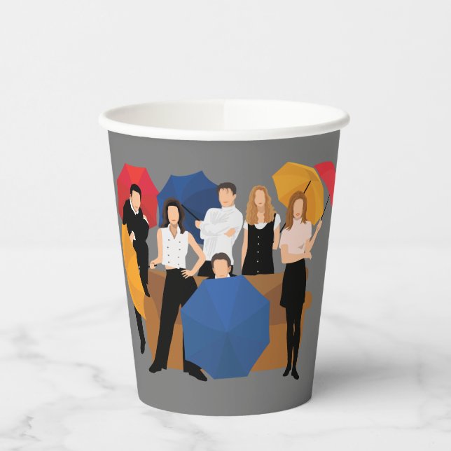 FRIENDS™ Character Silhouette Paper Cups (Left)