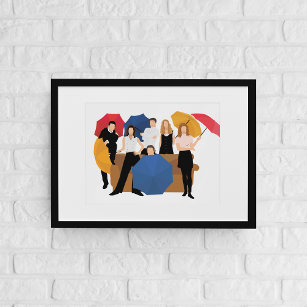 FRIENDS™ Character Silhouette Poster