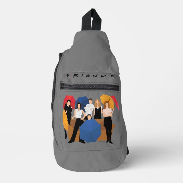 FRIENDS™ Character Silhouette Sling Bag (Front)