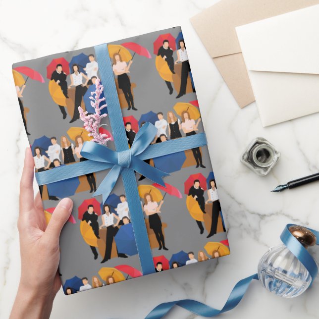 FRIENDS™ Character Silhouette Wrapping Paper (Gifting)