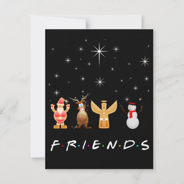 Friends Christmas Holiday Card (Front)