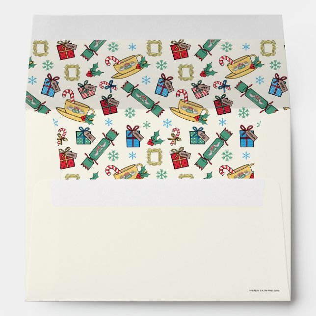 FRIENDS™ | Christmas Icon Pattern Envelope (Back (Bottom))