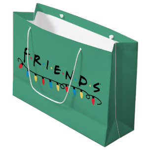FRIENDS™ Christmas Lights Logo Large Gift Bag