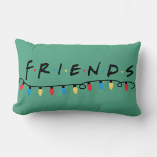 FRIENDS™   Christmas Lights Logo Lumbar Cushion