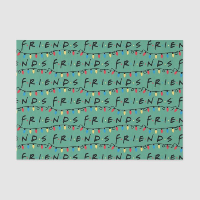 FRIENDS™ | Christmas Lights Logo Tissue Paper (Front)