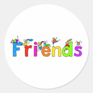 Friends Classic Round Sticker
