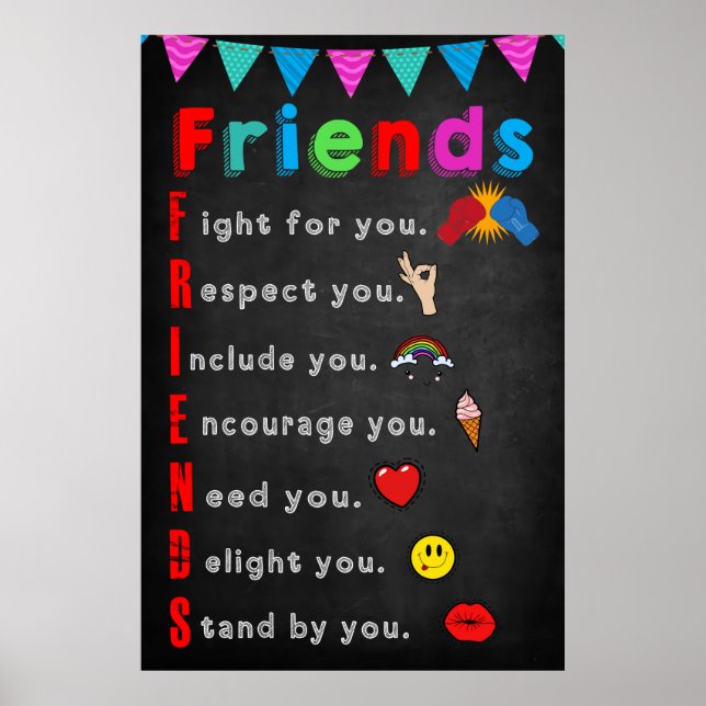 Friends Classroom Poster (Front)
