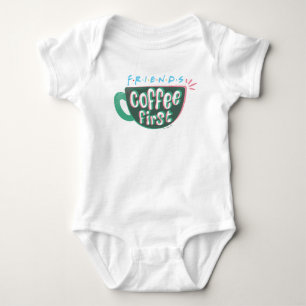 FRIENDS™ Coffee First Baby Bodysuit