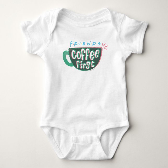 FRIENDS™ | Coffee First Baby Bodysuit (Front)