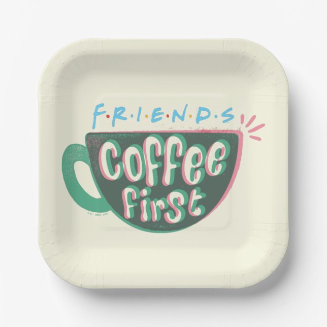 FRIENDS™ | Coffee First Paper Plate (Front)