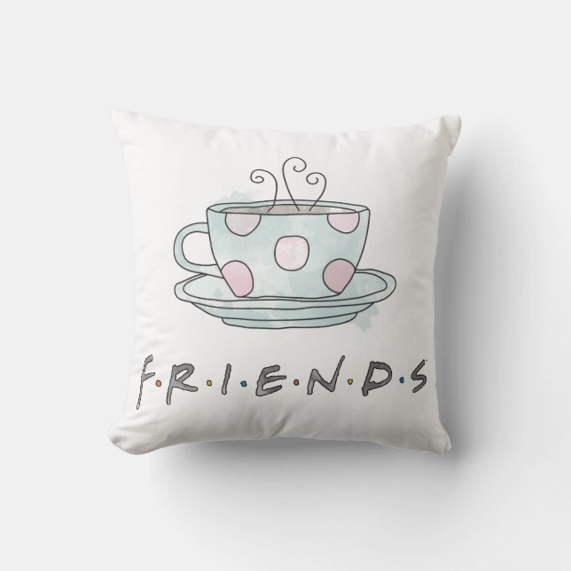 FRIENDS™ | Coffee Mug Watercolor Cushion (Front)