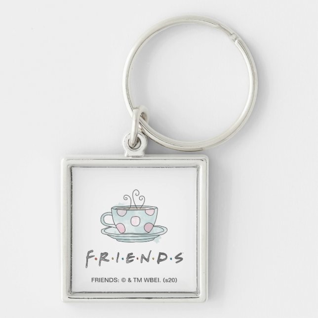FRIENDS™ | Coffee Mug Watercolor Key Ring (Front)