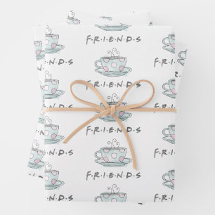 FRIENDS™   Coffee Mug Watercolor Wrapping Paper Sheet