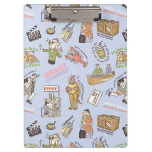 FRIENDS™ Colorful Cartoon Pattern Clipboard