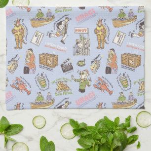 FRIENDS™ Colorful Cartoon Pattern Tea Towel