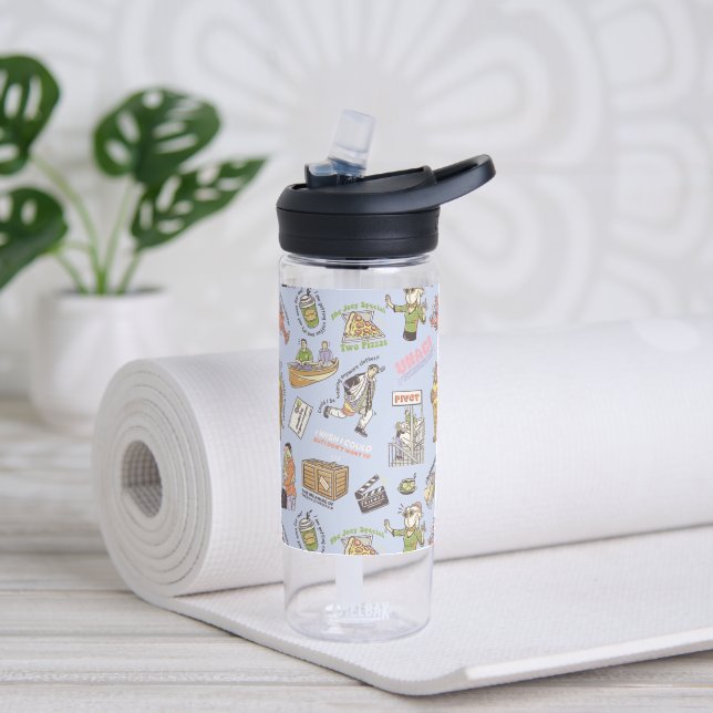 FRIENDS™ Colorful Cartoon Pattern Water Bottle (Yoga)