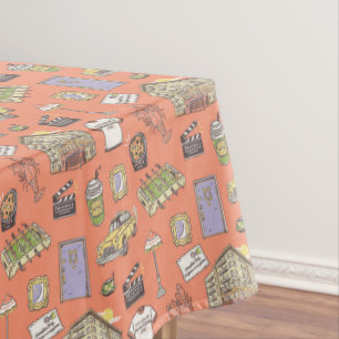 FRIENDS™ Colorful Icons Pattern Tablecloth