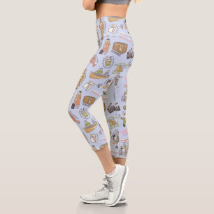 FRIENDS™ Colourful Cartoon Pattern Capri Leggings