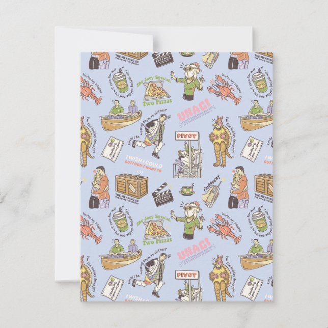 FRIENDS™ Colourful Cartoon Pattern Card (Front)
