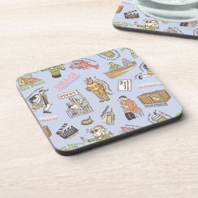 FRIENDS™ Colourful Cartoon Pattern Coaster (Left Side)