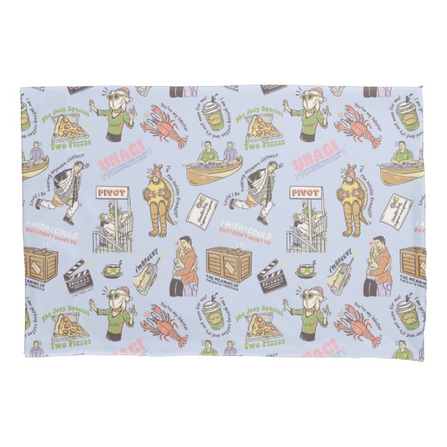 FRIENDS™ Colourful Cartoon Pattern Pillowcase (Front)