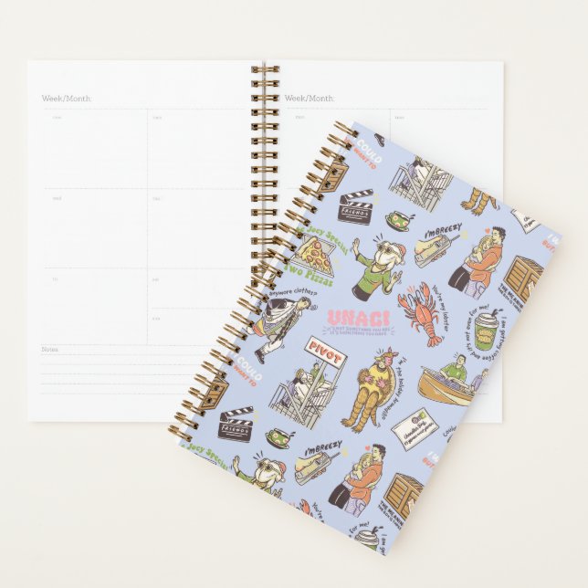 FRIENDS™ Colourful Cartoon Pattern Planner (Display)