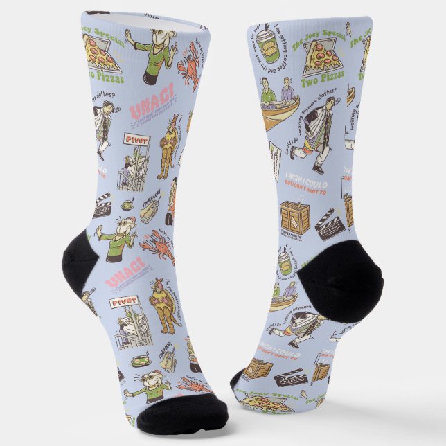 FRIENDS™ Colourful Cartoon Pattern Socks (Angled)