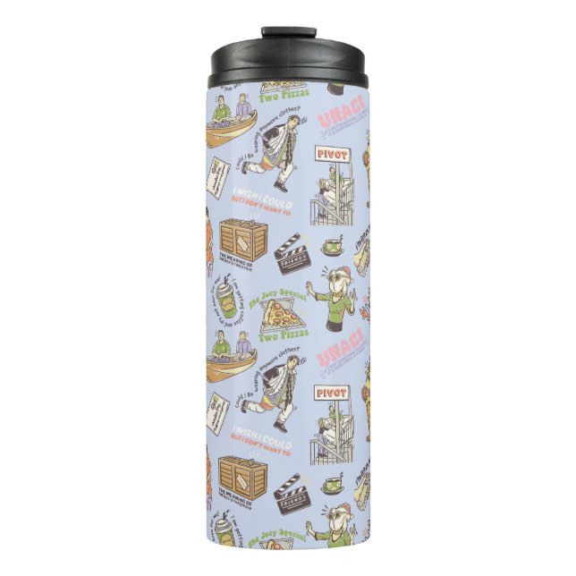 FRIENDS™ Colourful Cartoon Pattern Thermal Tumbler (Front)