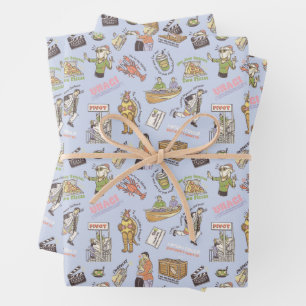 FRIENDS™ Colourful Cartoon Pattern Wrapping Paper Sheet