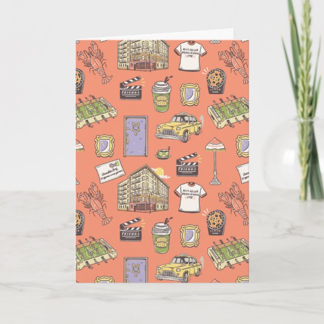 FRIENDS™ Colourful Icons Pattern Card (Front)