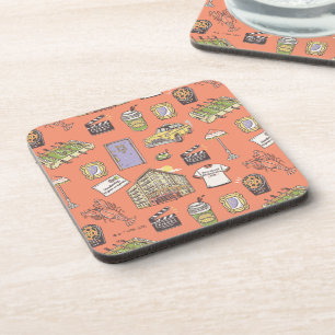 FRIENDS™ Colourful Icons Pattern Coaster