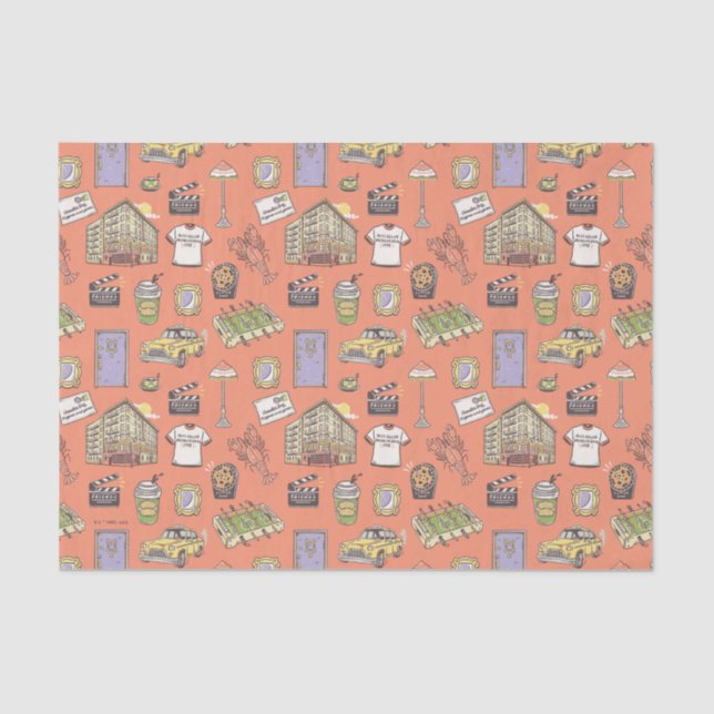 FRIENDS™ Colourful Icons Pattern Tissue Paper (Front)